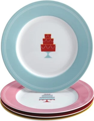 Juego de 4 platos de postre Cake Boss dedicado a los postres ~NUEVO en caja~ Foto 1 de 3