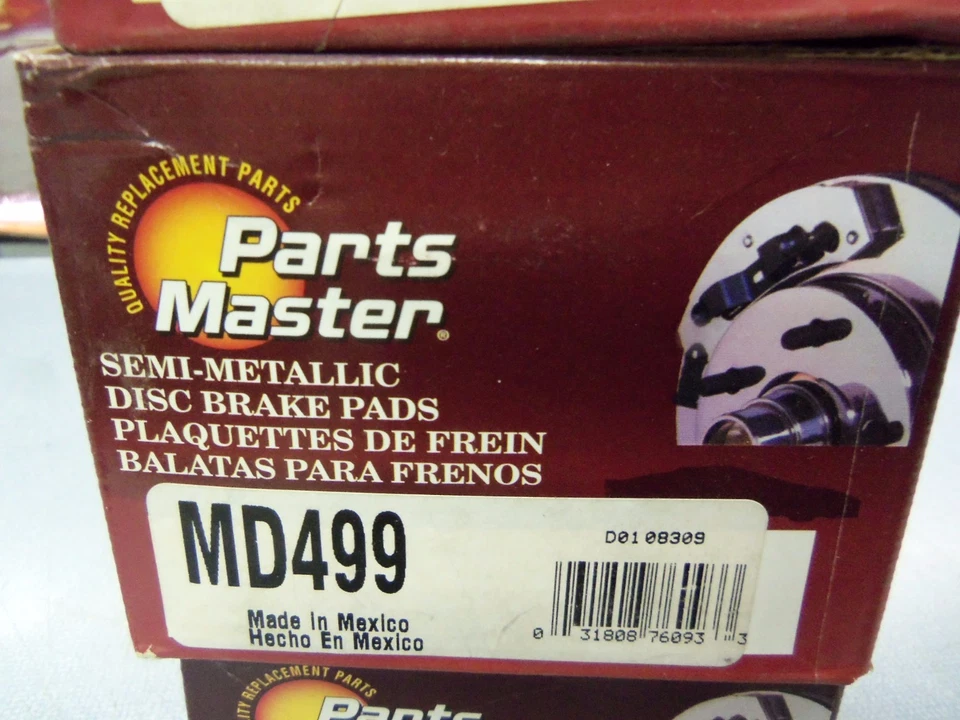 Disc Brake Pad-Metallic Disc Brakes Front Parts Master MD499 L@@K FREE Shipping! - Image 1 of 1