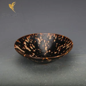 Taza de té esmaltada con caparazón de tortuga horno Jizhou porcelana canción china de 6" - Imagen 1 de 7