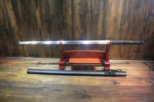 Espada Ninja Japonesa Phoenix T10 Arcilla Templada Kiriha Zukuri Chokuto Ninjato - Imagen 1 de 10