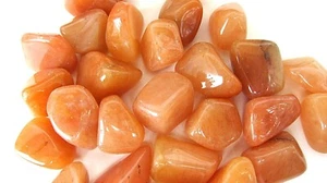 Three Peach Quartz Tumbled Stones 25-30mm Healing Crystals Reiki Leo Creativity - Picture 1 of 2