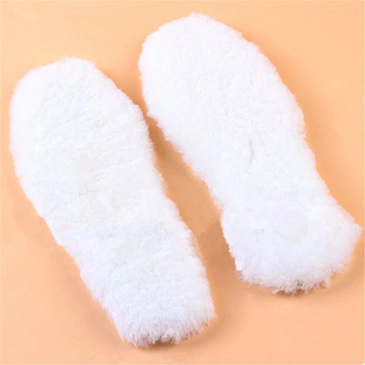 Women Men Winter Warm Boots Sneaker Shoe Insoles Fleece Inner Soles Wool Insert - Image 1 of 4