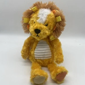 Make Believe Ideas Lion Plush 12" Rattles Infant Stuffed Animal Sewn Eyes Yellow - Picture 1 of 5