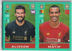 Panini Fifa 365 2020 Sticker No. 28 Alisson Becker - Joel Matip - Picture 1 of 2
