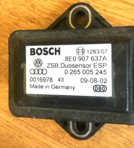 8E0907637A Audi A4 A6 S6 C5 4B ESP BESCHLEUNIGUNG YAW RATE DUOSENSOR - Bild 1 von 3