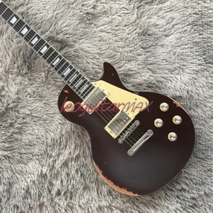 Guitarra Eléctrica Estándar Vintage Reliquia LP Pastillas H-H Cuerpo Sólido Piezas Cromadas - Imagen 1 de 8