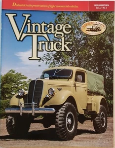 Vintage Truck Aug 2014 - 36 Dodge Fire Truck 37 Marmon-Herrington Ford C5A Army - Imagen 1 de 8