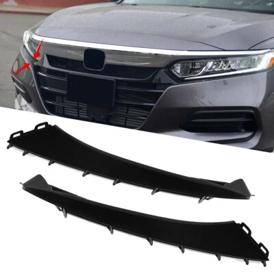 Juego de pares de molduras inferiores de rejilla para Honda Accord 2018-2020 sedán izquierda y derecha Foto 1 de 4