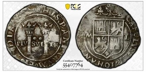 1552 ML MEXICO 2 REALES SILVER COIN PCGS XF 6.7g - Picture 1 of 4
