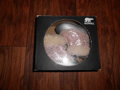 NUEVO en caja Sorel bebé niña botas talla 2 Caribootie II invierno nieve 0 - 6 meses Foto 1 de 4