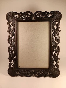 Beautiful Metal Ornate Black Bronze Tone Table Picture Frame 4.5" X 6.5 Photo... - Picture 1 of 6