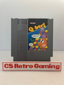 Q Bert (Nintendo NES) Authentic Cleaned Tested Working