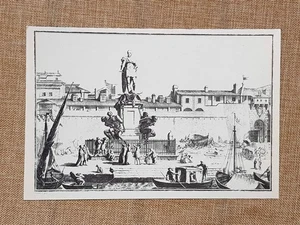Veduta della Darsena di Livorno G. Maria Terreni Giuseppe Daniotto 1783 Ristampa - Picture 1 of 1