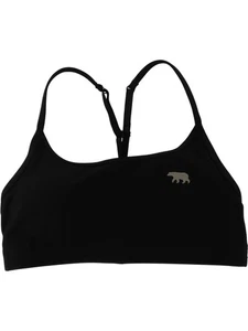 RUNNING BARE Sports Bra Size 10 Women's Black Moisture-Wicking Two-Way Stretch - Picture 1 of 2