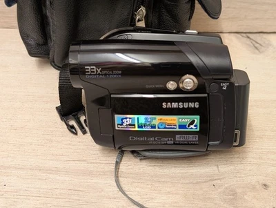Samsung VP-DC161 camcorder black working needs charger mini dvd case - Image 1 of 4