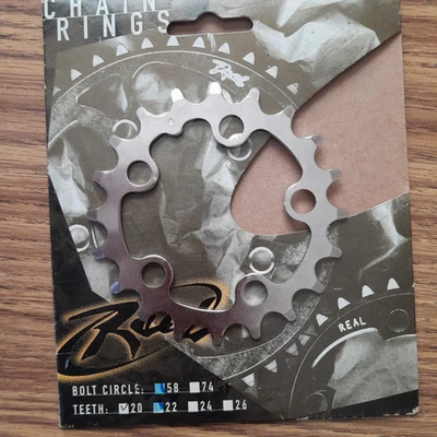 Nuevo Plato Real 20t 5 Agujeros 58 BCD Anillo Hecho en EE. UU. Duradero Acero Níquel Foto 1 de 2