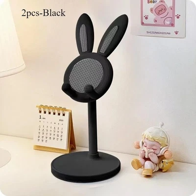 Lindo soporte para teléfono móvil Bunny | Soporte ajustable para teléfono de escritorio Foto 1 de 4