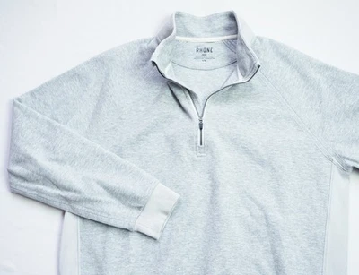 Rhone Heritage Midweight 1/4 Zip Jumper mens Sweater Pullover top size L Large - Image 1 of 4