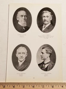 Notable Wisconsin Men of 1901 ATTORNEYS & LAWYERS Nash Wigman Knowles Baker D0 - Picture 1 of 6
