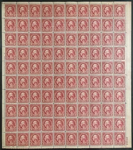 MALACK 634 F-VF OG NH, 2c Washington Sheet of 100, t..MORE.. f0836 - Picture 1 of 1