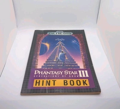Sega Genesis Phantasy Star III Generations of Doom libro de sugerencias guía de estrategia Foto 1 de 4
