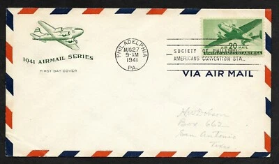 #C29 20c Twin-Engine Transport - House of Farnam FDC  - Image 1 of 2