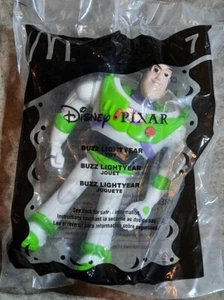 2005 Disney PIXAR Buzz Lightyear Toy Story McDonald's Happy Meal Toy Bag 7 NOS - Picture 1 of 4