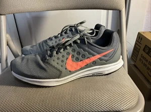 Nike Downshifter 7 Womens Size 12 Gray Peach 852466-001 Running Shoes Sneakers - Picture 1 of 10