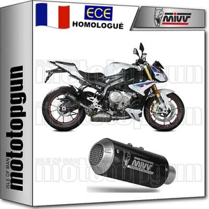 MIVV POT ECHAPPEMENT HOM MK3 CARBON BMW S 1000 R 2017 17 2018 18 2019 19 2020 20 - Photo 1/4
