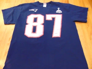 NFL TEAM APPAREL NEW ENGLAND PATRIOTS ROB GRONKOWSKI JERSEY T-SHIRT SIZE XL - Picture 1 of 3