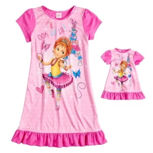 NWT Disney Fancy Nancy Nightgown 18" American Doll Gown Pajamas Set Girls 10 L - Picture 1 of 2