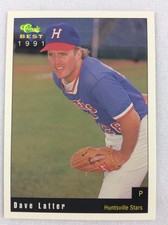 1991 Huntsville Stars-Classic BEST Minor Lg Baseball Card-Dave Latter