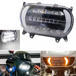 LED Headlight Projector DRL Turn Signal Light For Harley Road Glide '15-20 FLTRX - Imagen 1 de 12