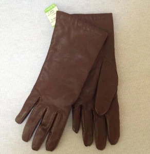 De colección Nuevo Mujer Van Raalte Guantes Cuero Marrón Chocolate L Se Ajusta a M - Imagen 1 de 5