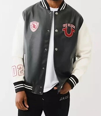 #144 True Religion Varsity Jacket - Men's Size L Brand New W/ Tag - Image 1 of 4