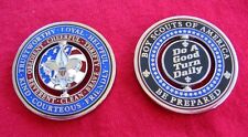 FLIP SPIN Turn Challenge Coin Boy Cub Scout Motto Law Oath Medallion Token