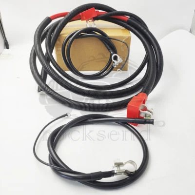 Se adapta a Ford 1994-97 7,3 L Powerstroke batería negativo y positivo kit de cable de arranque Foto 1 de 4