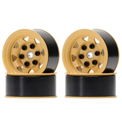 Llanta de cubo de rueda Beadlock de aluminio de 1,55 pulgadas para RC1/10JIMNY Tamiya CC01 Axial SCX10 Foto 1 de 4