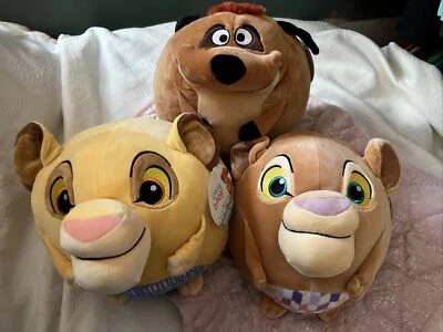 🦁Lion King Cuddle Pal Stuffed Plush - Large Round Simba Nala Timon Lot - Image 1 of 4