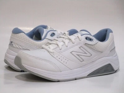 Zapatos para caminar New Balance 928 V3 con cordones para mujer, blancos/azules, 6 2A (estrechos) EE. UU. Foto 1 de 4