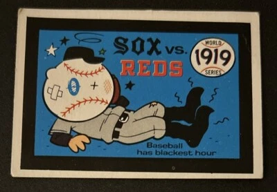 Tarjeta Fleer Laughlin 1970 serie 1919 Medias Blancas vs Rojos #16 Shoeless Joe Jackson Foto 1 de 2