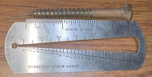 Vintage  #18 x 3"  BRASS  Flat Head Slotted Wood Screws  10 Screws - Picture 1 of 3