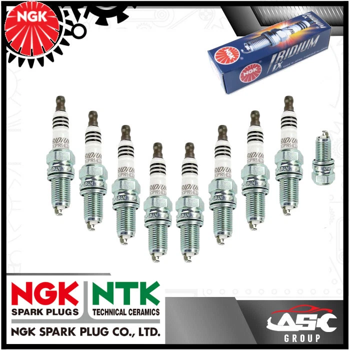NGK Iridium IX Spark Plugs - Stk No: 2316 - Part No: DCPR9EIX - x8 - Image 1 of 1