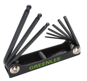 0254-12 Folding Ball-End Hex-Key Set 9-Piece - Picture 1 of 1