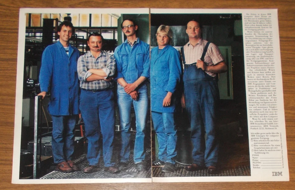 Seltene Werbung IBM - Die neusten Computer-Freaks 1987 - Bild 1 von 1