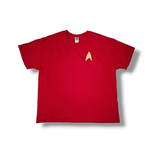 Roddenberry Star Trek Fleet Red Short Sleeve Vintage T- Shirt Size 2XL - Picture 1 of 8
