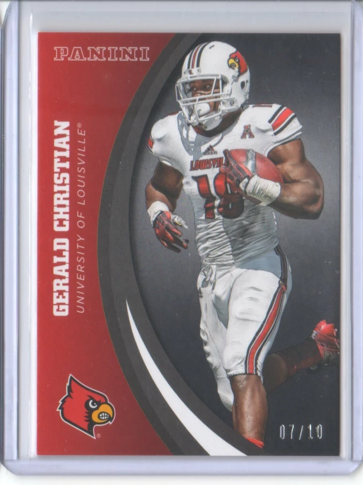 2016 Panini Collegiate Louisville Black #18 Gerald Christian 07/10 - Flat S/H - Image 1 of 1