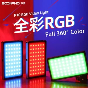 SOONPHO P10 RGB LED Video Fill Light Full Color Camera Light Panel 2500K-8500K - Picture 1 of 7