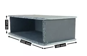 XL 12 inch Aquarium SLATE Rock Cave for Fish Tank Decoration Ornament - Picture 1 of 6