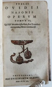 1630 PUBLII OVIDII NASONIS operum antique VELLUM BINDING - Picture 1 of 7
